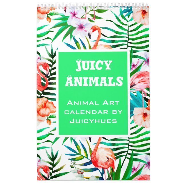 Animal Lover Cute animals girl gift Calendar (Cover)