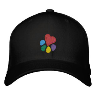 Animal Lover_Heart-Paw (w/ highlights) Embroidered Hat