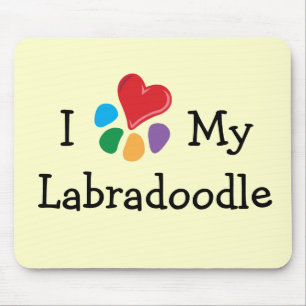 Animal Lover_I Heart My Labradoodle Mouse Mat