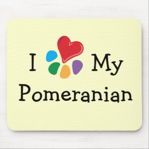 Animal Lover_I Heart My Pomeranian Mouse Mat