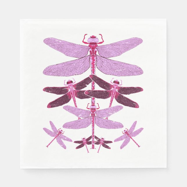 Animal lover insect animal gift dragonfly napkin (Front)