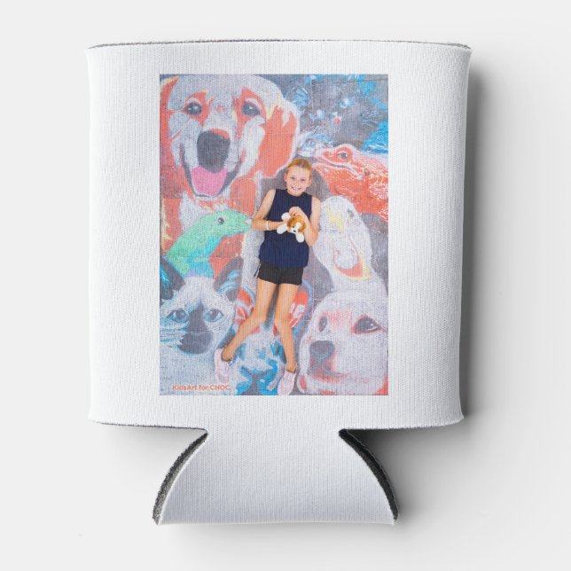 Animal Lover - Kids Art for CHOC Can Cooler (Front)