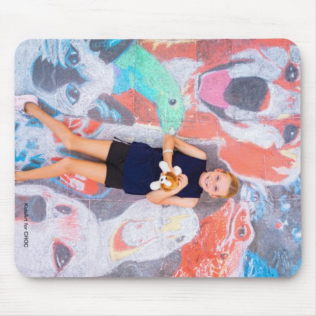 Animal Lover - Kids Art for CHOC Mouse Mat (Front)