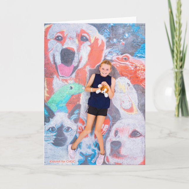 Animal Lover - Kids Art for CHOC Thank You Card (Front)