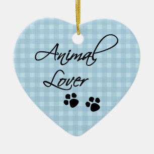 Animal Lover-paws Ceramic Tree Decoration