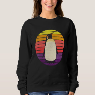 Animal Lover Retro Style Penguin Sunset 70s 80s 90 Sweatshirt