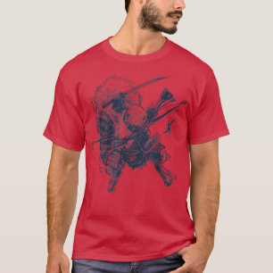 Animal Lover Samurai Ninja Action Squirrel Vintage T-Shirt