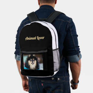Animal Lover Text Printed Dog Image Stylish-Bags  Backpack