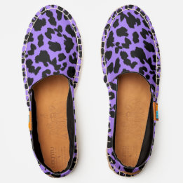 Animal Lovers Faux Leopard Black Print on PURPLE