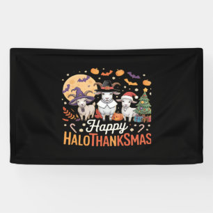 Animal Lovers Owners Happy Hallothanksmas Essentia Banner