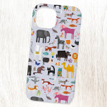 Animal Menagerie Case-Mate iPhone 14 Case<br><div class="desc">All sorts of fun animals and wildlife for animal lovers everywhere.  Safari animals,  farm,  birds,  pets and wildlife.  A monster seems to have sneaked in too. Original art by Nic Squirrell.</div>