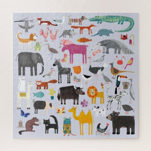Animal Menagerie Jigsaw Puzzle