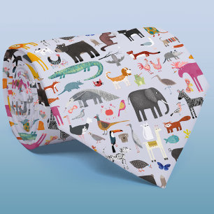 Animal Menagerie Tie