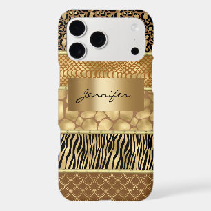 Animal Mixed Gold Zebra Giraffe Snake Skins