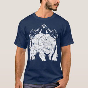 Animal Mountain Wildlife Bear T-Shirt
