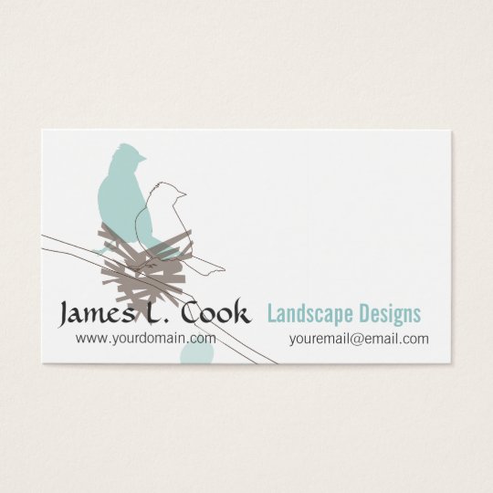 Animal Nature Wildlife Birds Drawing Event Planner Business Card