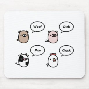 Animal Noises Mouse Mat