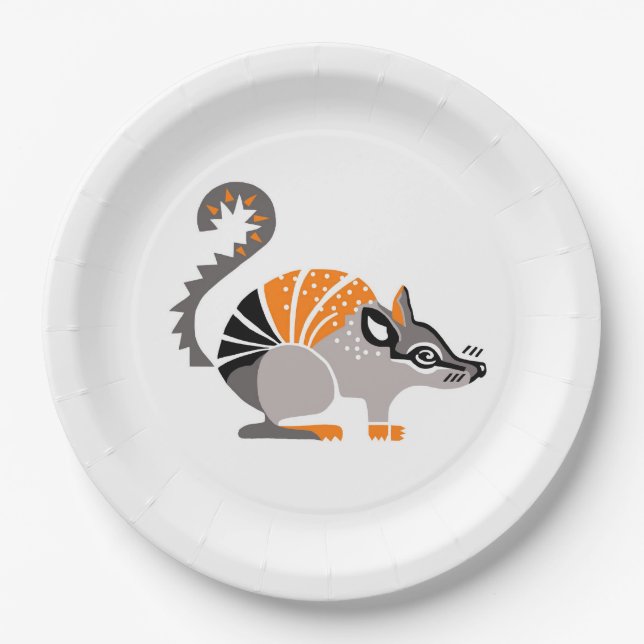 Animal - NUMBAT- Wildlife - Party Paper Plate (Front)