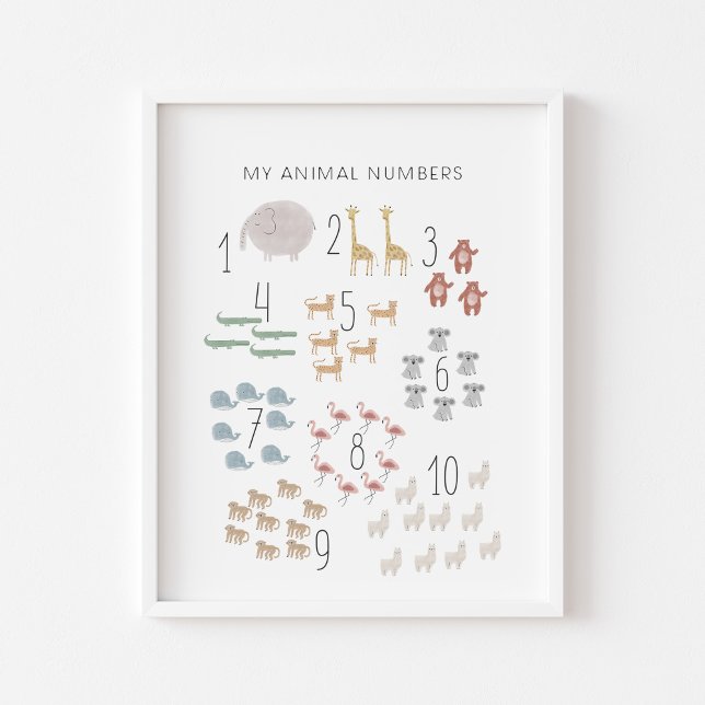 Animal Numbers educational print (Creator Uploaded)