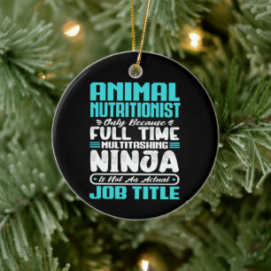 Animal Nutrition Job Title Profession Nutritionist Ceramic Tree Decoration