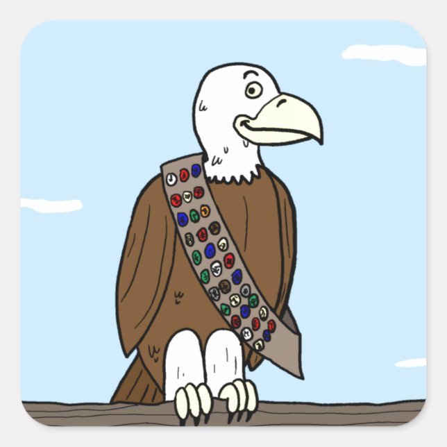 Animal Overachievers Square Sticker (Front)