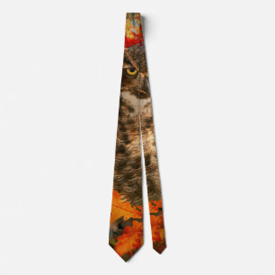 Animal - Owl - Far from impressed Tie