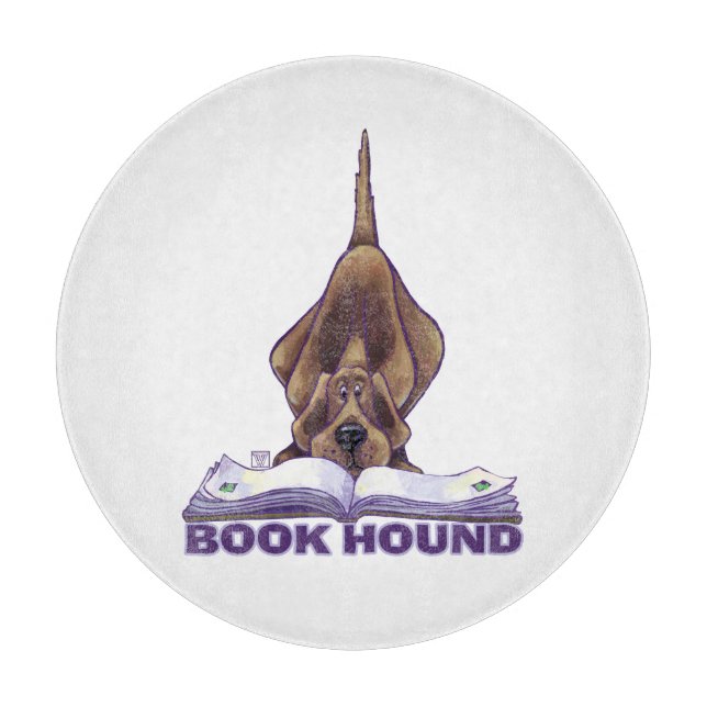 Animal Parade Book Hound Cutting Board (Front)
