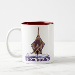 Animal Parade Book Hound Two-Tone Coffee Mug