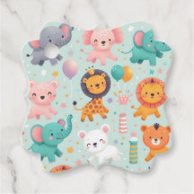 Animal Parade Favour Tags