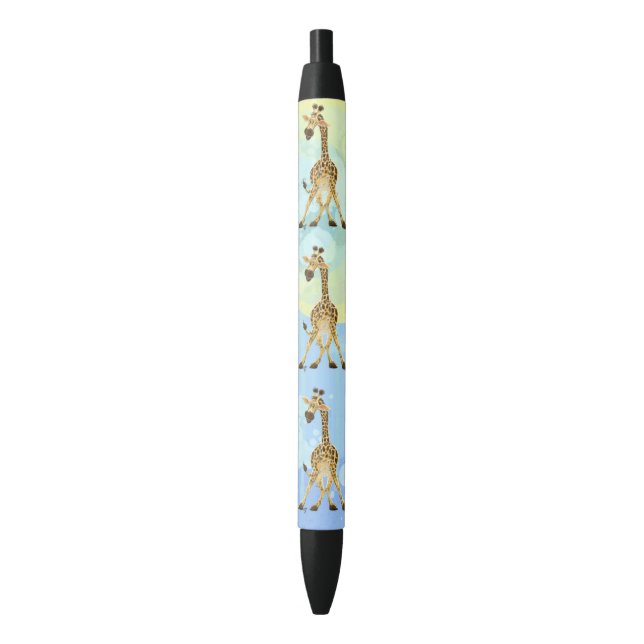 Animal Parade Giraffe Black Ink Pen (Front Vertical)