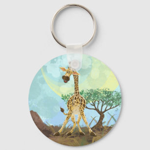 Animal Parade Giraffe Key Ring