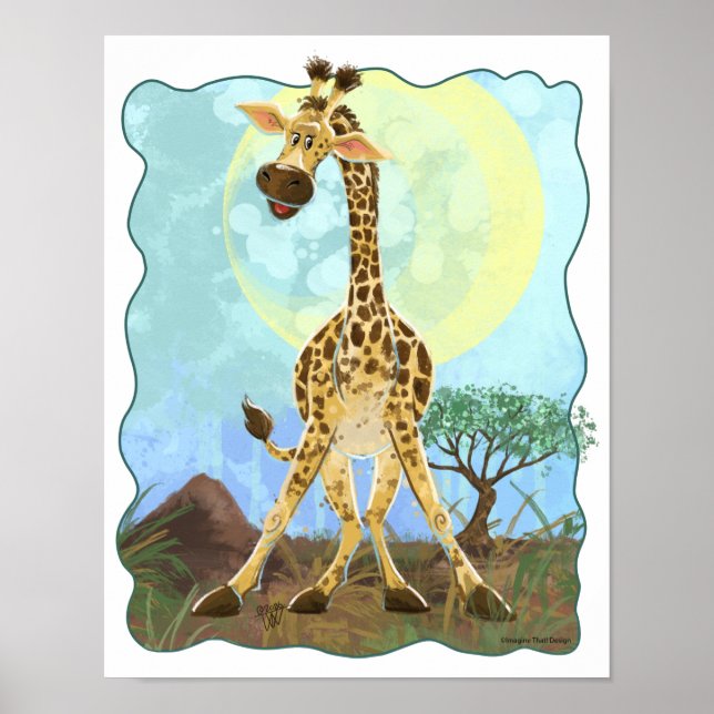 Animal Parade Giraffe Poster (Front)