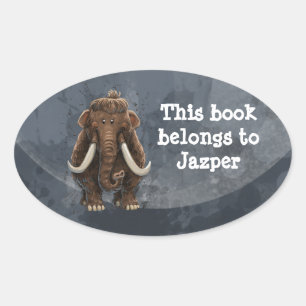 Animal Parade Mastodon Oval Sticker