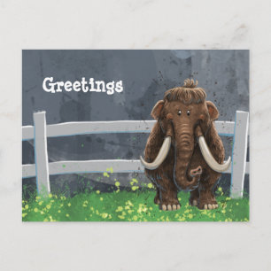 Animal Parade Mastodon Postcard