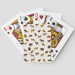 Animal pattern 1 playing cards