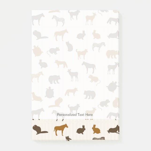 Animal pattern 1 post-it notes (Front)