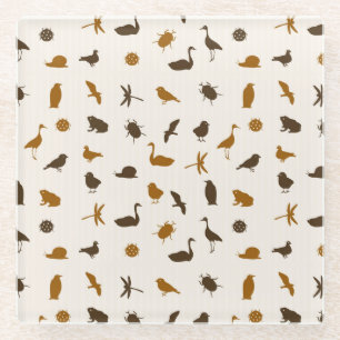 Animal pattern 2 glass coaster