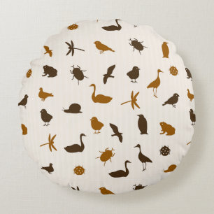 Animal pattern 2 round cushion