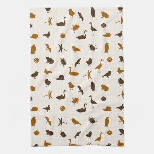 Animal pattern 2 tea towel