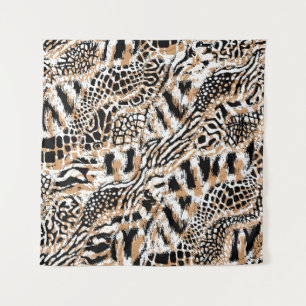 Animal pattern design. Modern leopard pattern desi Tapestry
