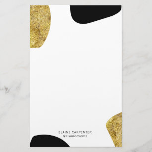 Animal Pattern Gold   Stationery Paper