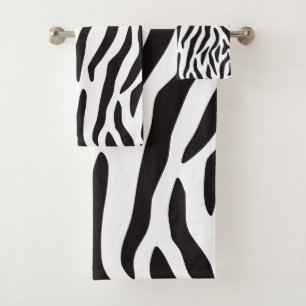 Animal Pattern Print Bath Towel Set