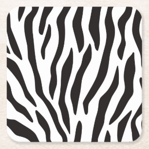 Animal Pattern Print Square Paper Coaster