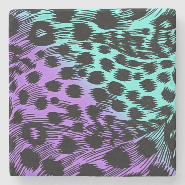 Animal Pattern Stone Coaster (Front)