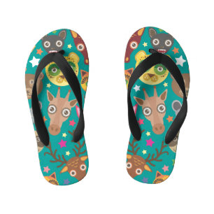 Animal Patterns Kid's Flip Flops