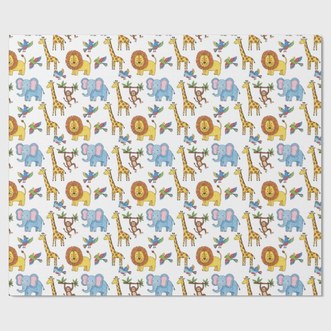 animal patterns wrapping paper (Flat)