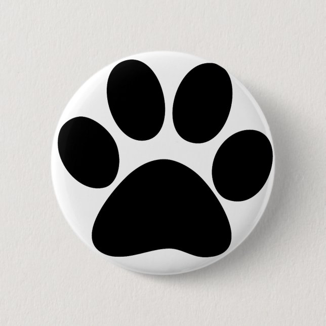 Animal Paw 6 Cm Round Badge (Front)