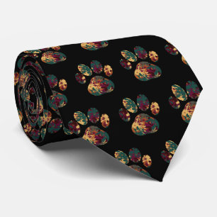 Animal Paw Pet Silhouette Thanksgiving Black Tie