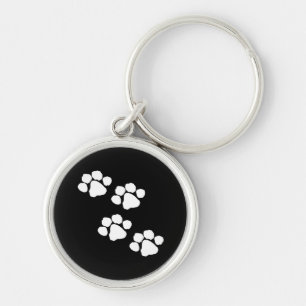 Animal Paw Prints Key Ring