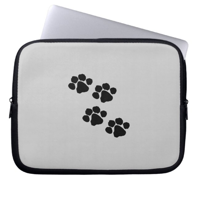 Animal Paw Prints Laptop Sleeve (Front)
